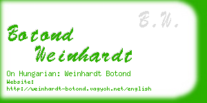 botond weinhardt business card